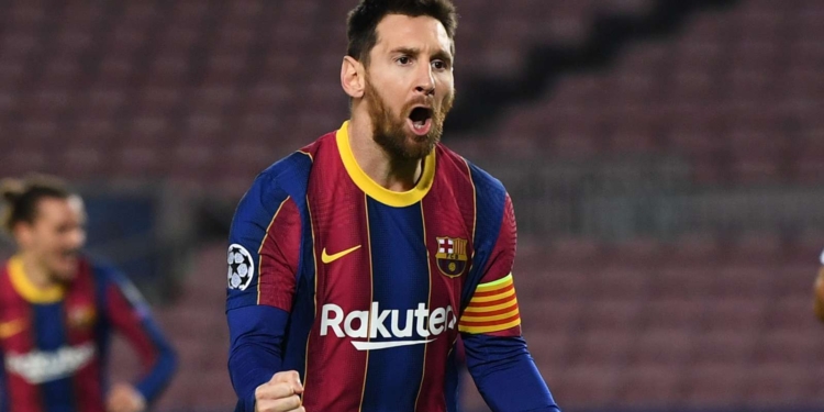 Barcelona Star, Lionel Messi Equals Raul’s Champions League Record With Goal In 17th Straight Year