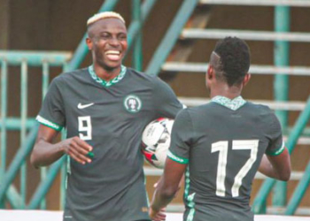 AFCON Qualifier: Osimhen, Paul Onuachu Score As Super Eagles Fly Past Lesotho In Lagos