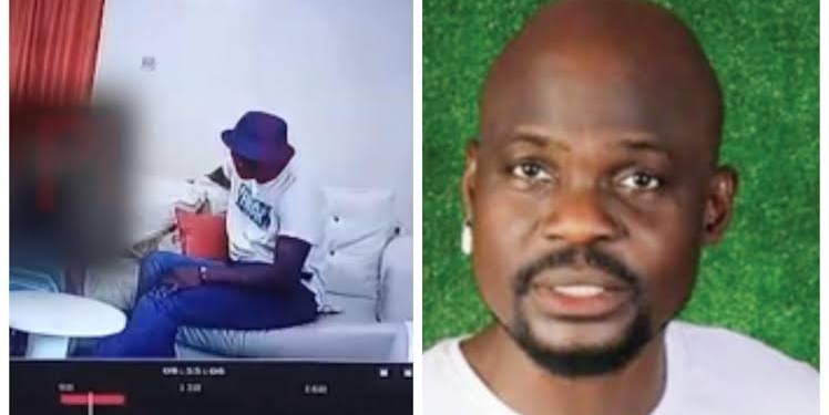 Baba Ijesha Seen Kissing, Fondling Female Minor In Released CCTV Footage (Watch Video)
