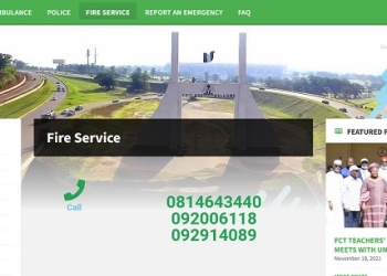 Fire Service: Inactive Emergency Lines On FCTA’s Website Put Residents At Risk