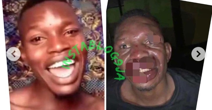 Extortionist Poses For The Camera After FUTA Students Beat Him (Graphic Pics)
